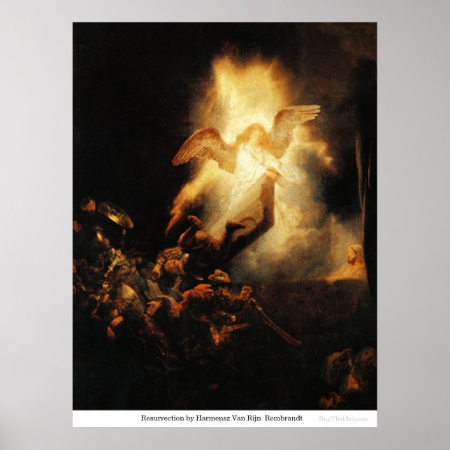 Resurrection by Harmensz Van Rijn Rembrandt Poster (Front)