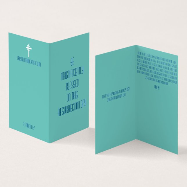 RESURRECTION DAY/EASTER +++Folded Card (Inside and Outside)