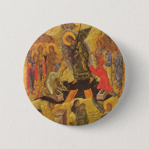 Resurrection Icon 6 Cm Round Badge