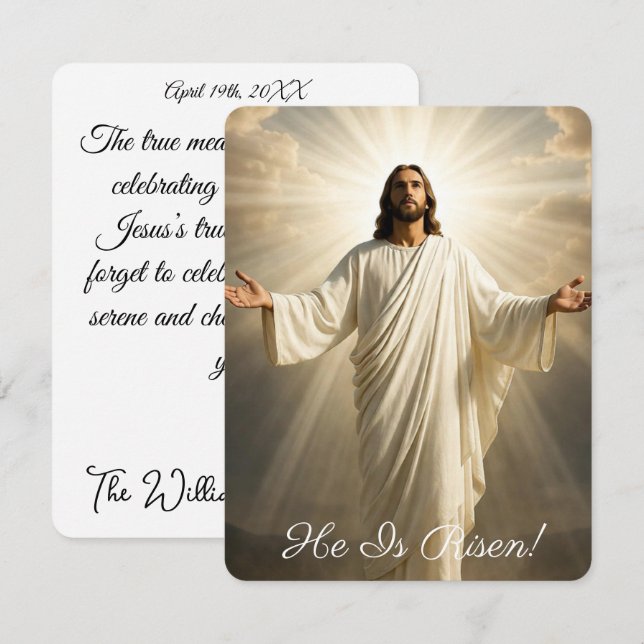 Resurrection Image  Greetings Card (Front/Back)