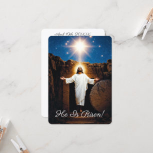 Resurrection Jesus Is Rising Greetings Card