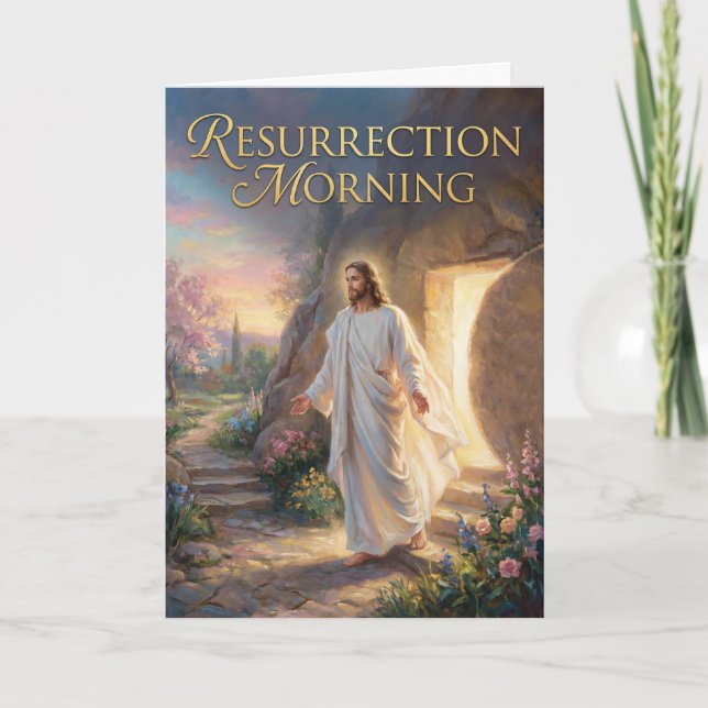 Resurrection Morning Easter Card (Front)