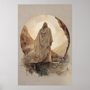 Resurrection Morning Jesus Risen Easter Art Poster