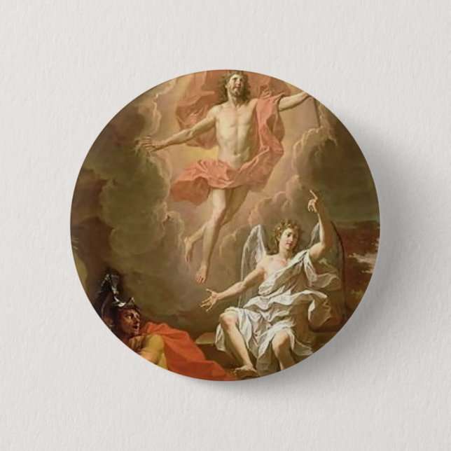 Resurrection Of Christ 6 Cm Round Badge (Front)