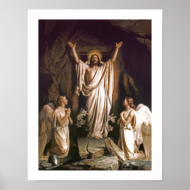 Resurrection of Christ by Carl Bloch. Poster (Front)