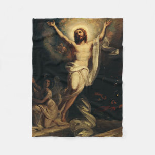 Resurrection of Christ by Robert Wilhelm Ekman Fleece Blanket