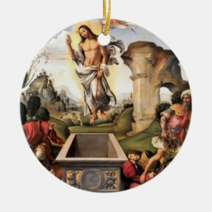 Resurrection of Christ Ceramic Ornament