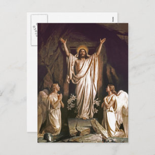 Resurrection of Christ. Fine Art Easter Postcards