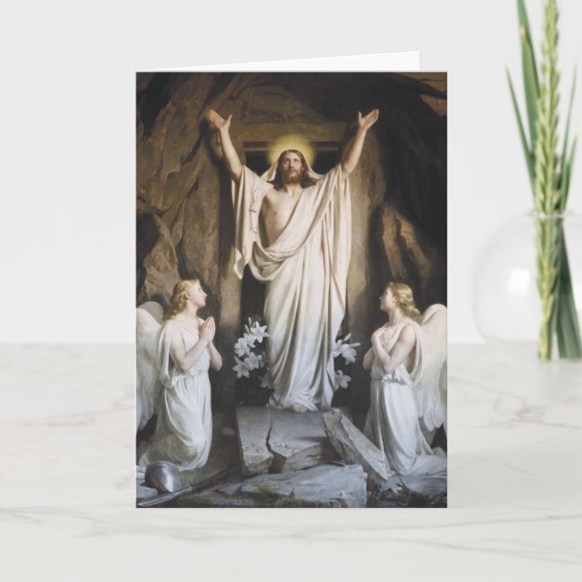 Resurrection of Christ Greeting Card, Easter Card (Front)