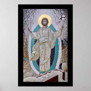 Resurrection of Christ Icon Poster