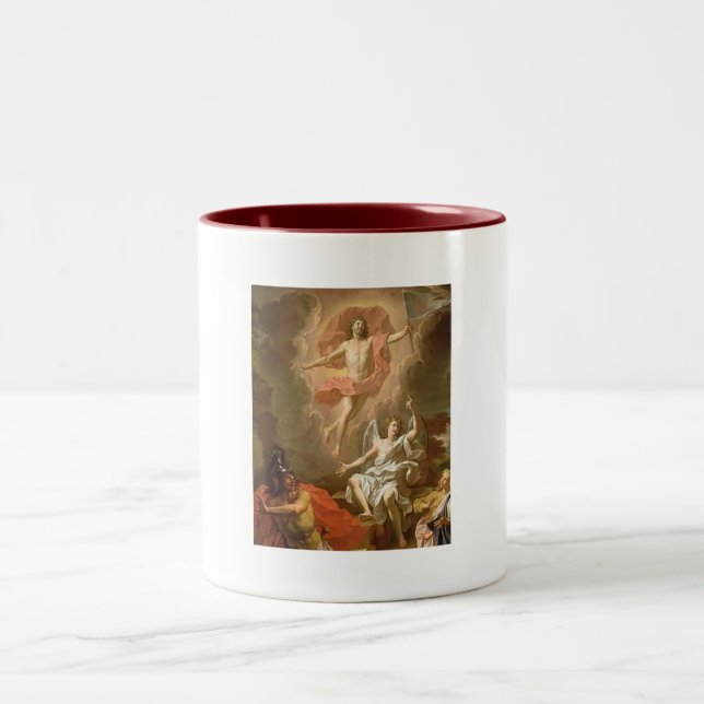 Resurrection Of Christ Two-Tone Coffee Mug (Center)