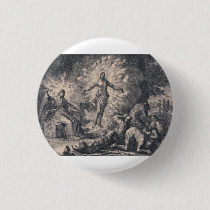 Resurrection of Jesus Christ by Jan Luyken 3 Cm Round Badge