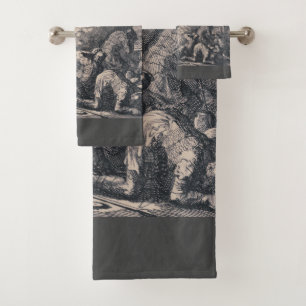 Resurrection of Jesus Christ by Jan Luyken Bath Towel Set