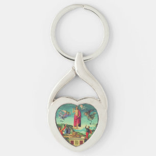 Resurrection of Jesus Christ by Raphael Key Ring