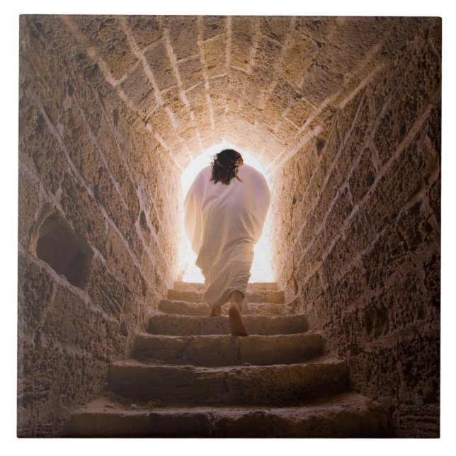 Resurrection of Jesus Christ Ceramic Tile (Front)