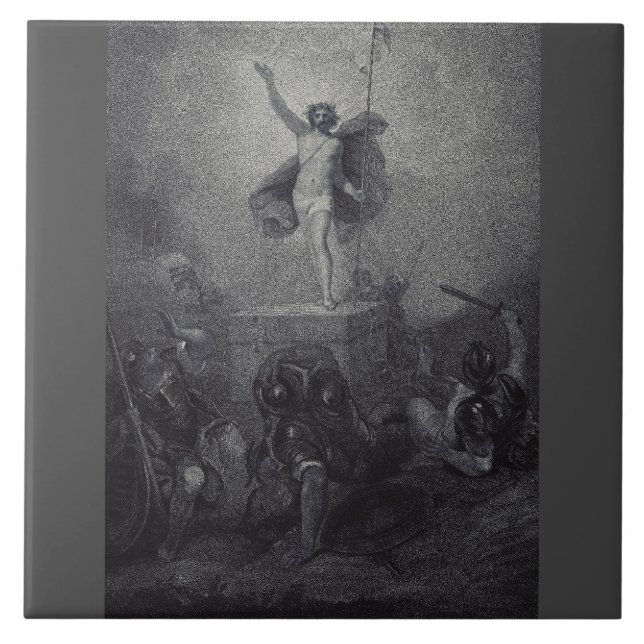 Resurrection of Jesus Christ Ceramic Tile (Front)
