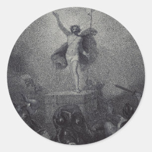 Resurrection of Jesus Christ Classic Round Sticker