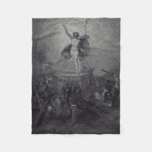 Resurrection of Jesus Christ Fleece Blanket