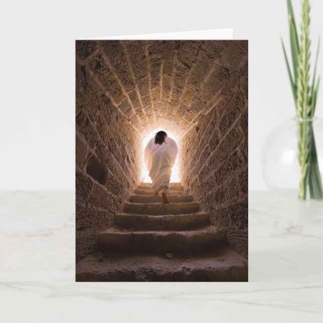 Resurrection of Jesus Christ greeting card (Front)