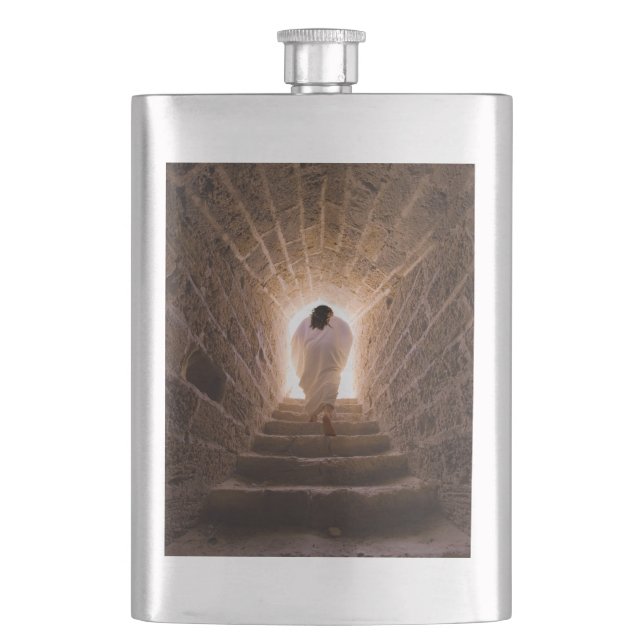Resurrection of Jesus Christ Hip Flask (Front)