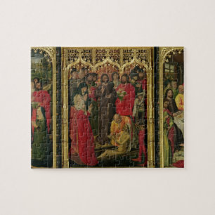 Resurrection of Lazarus Triptych; The Raising of L Jigsaw Puzzle