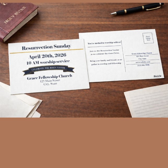 Resurrection Sunday Church Postcard Invite (Creator Uploaded)