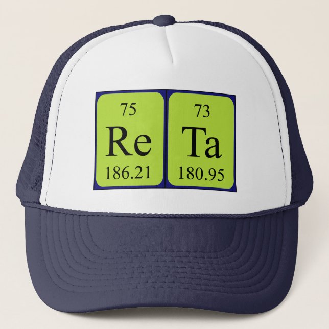 Reta periodic table name hat (Front)