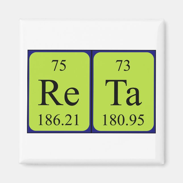 Reta periodic table name magnet (Front)