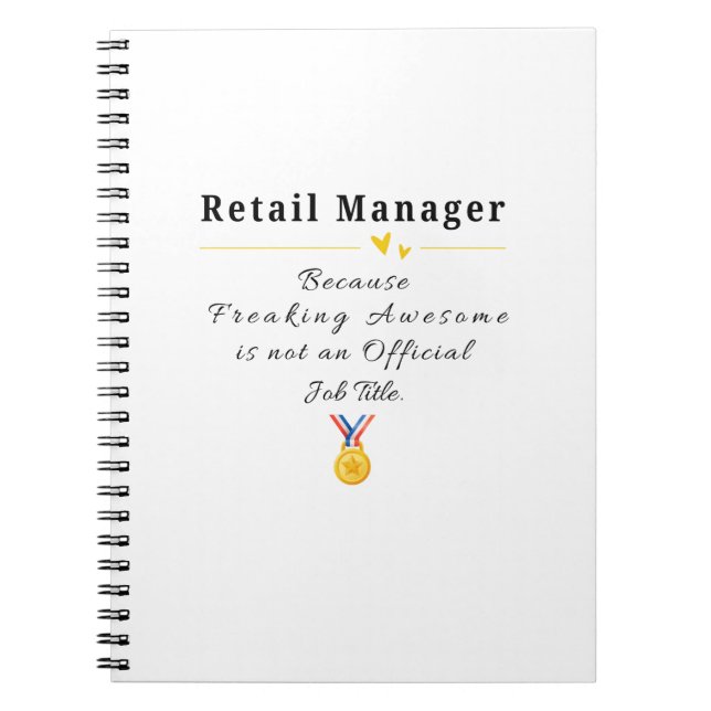 Retail Manager Notebook (Front)
