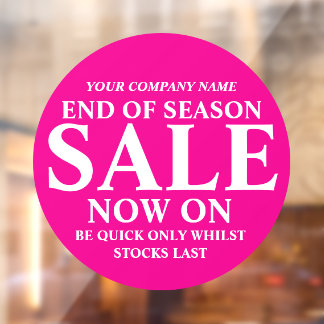 Retail sale store shop business sign pink circle