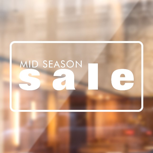 Retail SALE Window cling (Sheet 2)