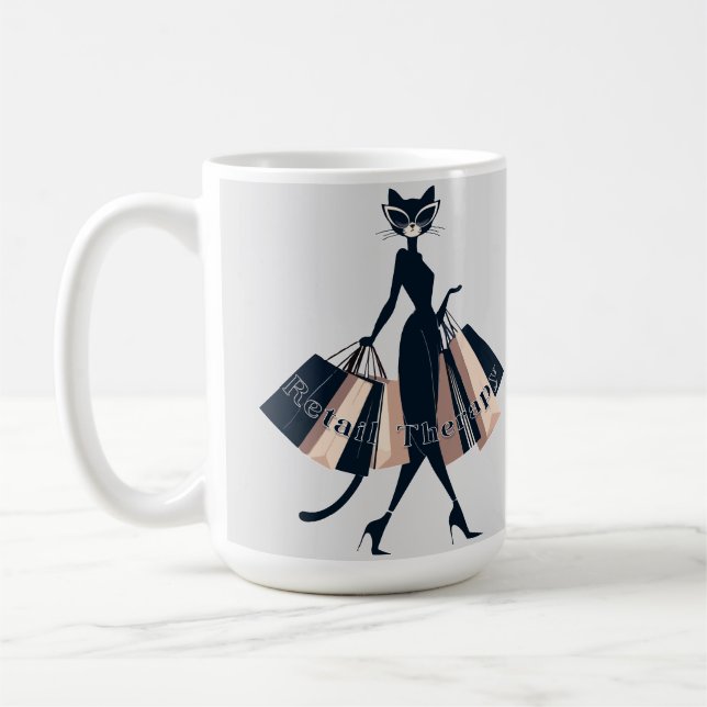 Retail Therapy Coffee Mug (Left)