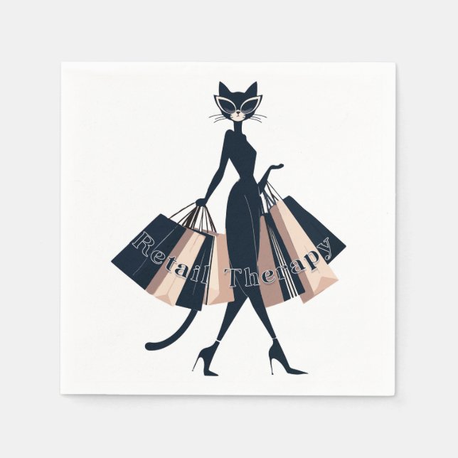 Retail Therapy Napkin (Front)