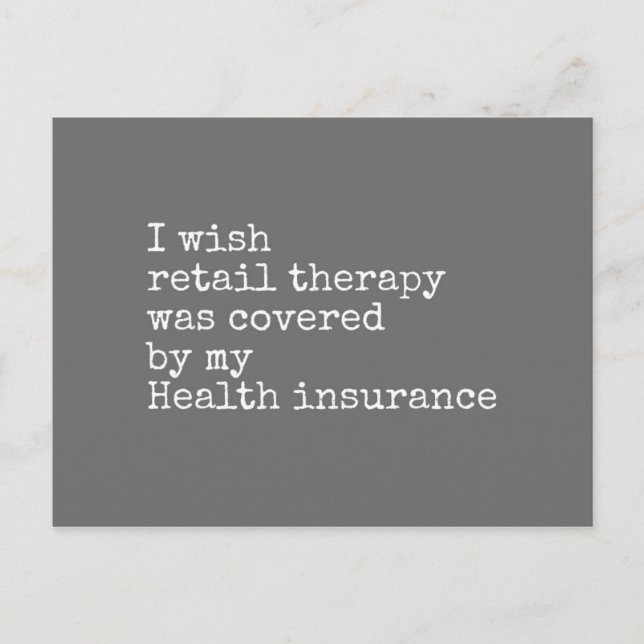 Retail therapy postcard (Front)