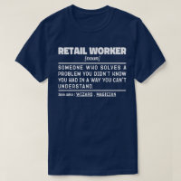 Retail Worker Noun Store Selling Humourous Joke