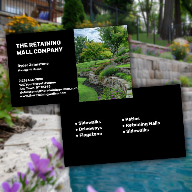 Retaining Wall Company Business Card (Creator Uploaded)