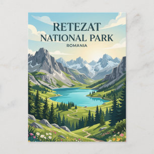 Retezat National Park Romania Postcard
