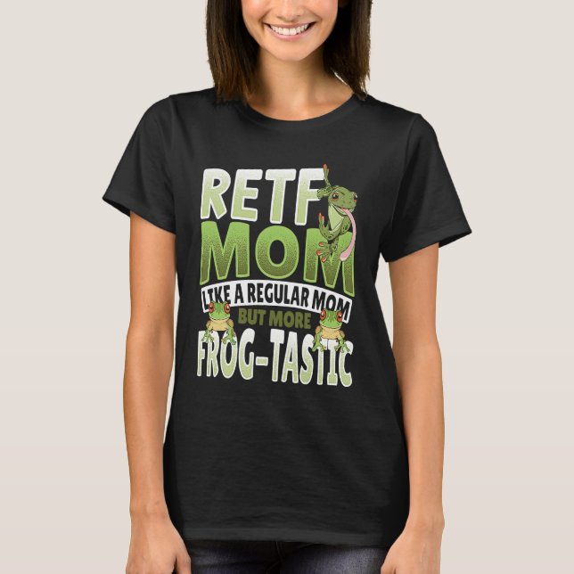 RETF Mum Red Eyed Tree Frog Mama T-Shirt (Front)