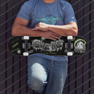 Rethink Reduce Reuse Recycle Save Earth Skateboard