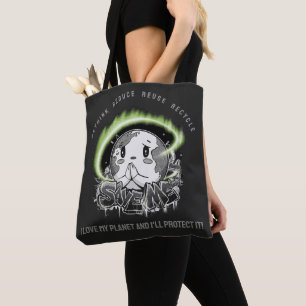 Rethink Reduce Reuse Recycle Save Earth Tote Bag