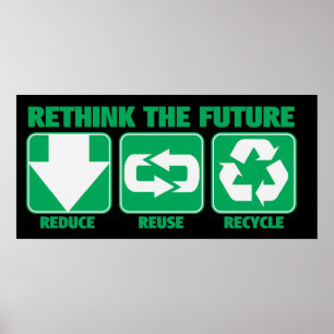 Rethink The Future, Recycle Poster