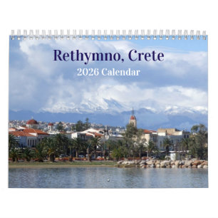 Rethymno Crete Greece 2026 Calendar
