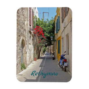 Rethymno Crete Old Town Streets Magnet