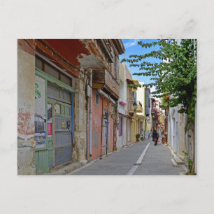 Rethymno Old Town Graffiti Postcard