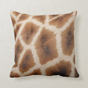 Reticulated Giraffe Pattern Wild Animal Print Gift Cushion