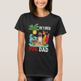 Retied Pug Dad Costume Retirement Dog Owner T-Shirt