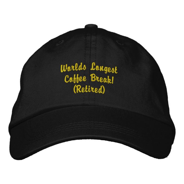 Retierment Fun Embroidered Hat (Front)