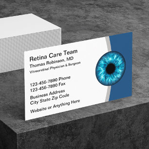 Retinal Eye Vision Care Business Cards 