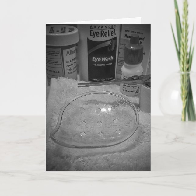 "Retinal Remedy" Get Well Card (Front)
