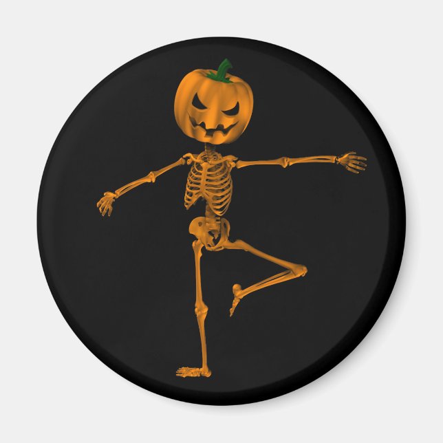 Retire Ballet Position Halloween Dancer Magnet (Front)